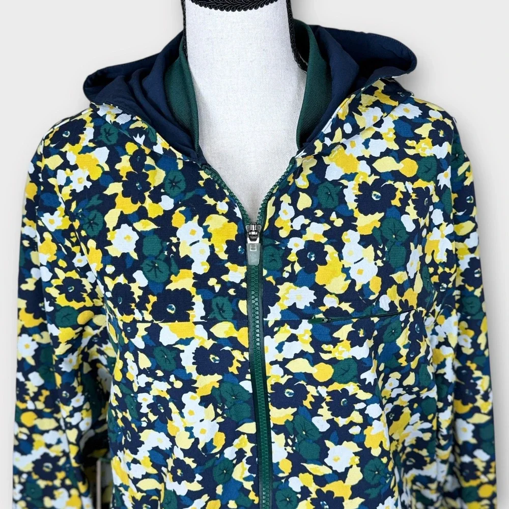 Outdoor Voices RecTrek Mineral Bloom Full Zip Hooded‎ Jacket Athletic Womens S